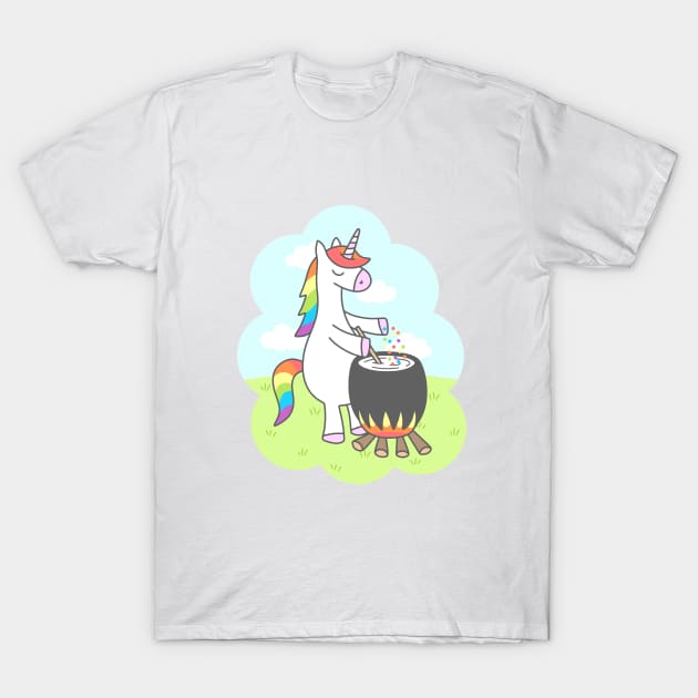 Unicorn Potion T-Shirt by sombrasblancas